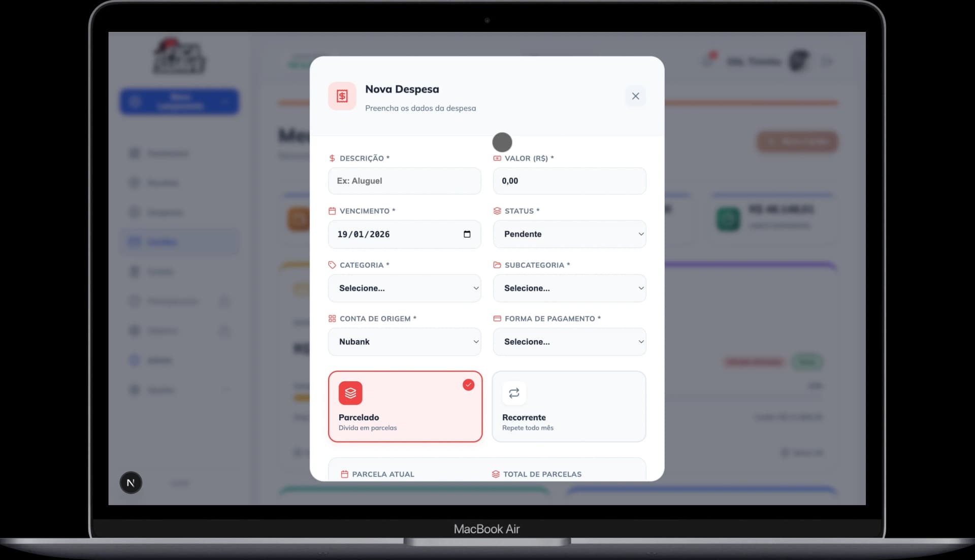 Gestão de Despesas no FicaSuave - Domine seus gastos mensais
